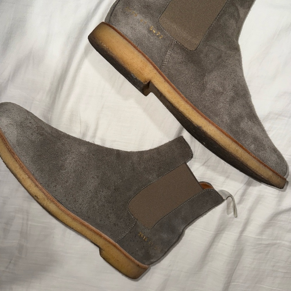 Common Projects Gray Chukka Boots